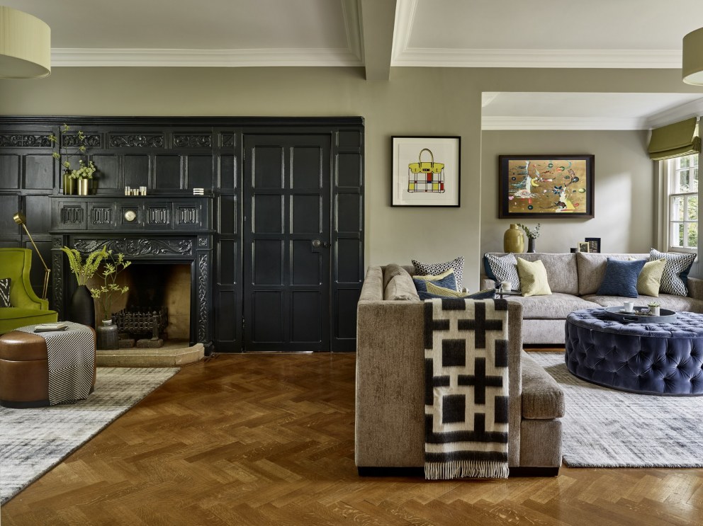 Family Fun Meets Moody Members Club | Entrance to family living area. | Interior Designers